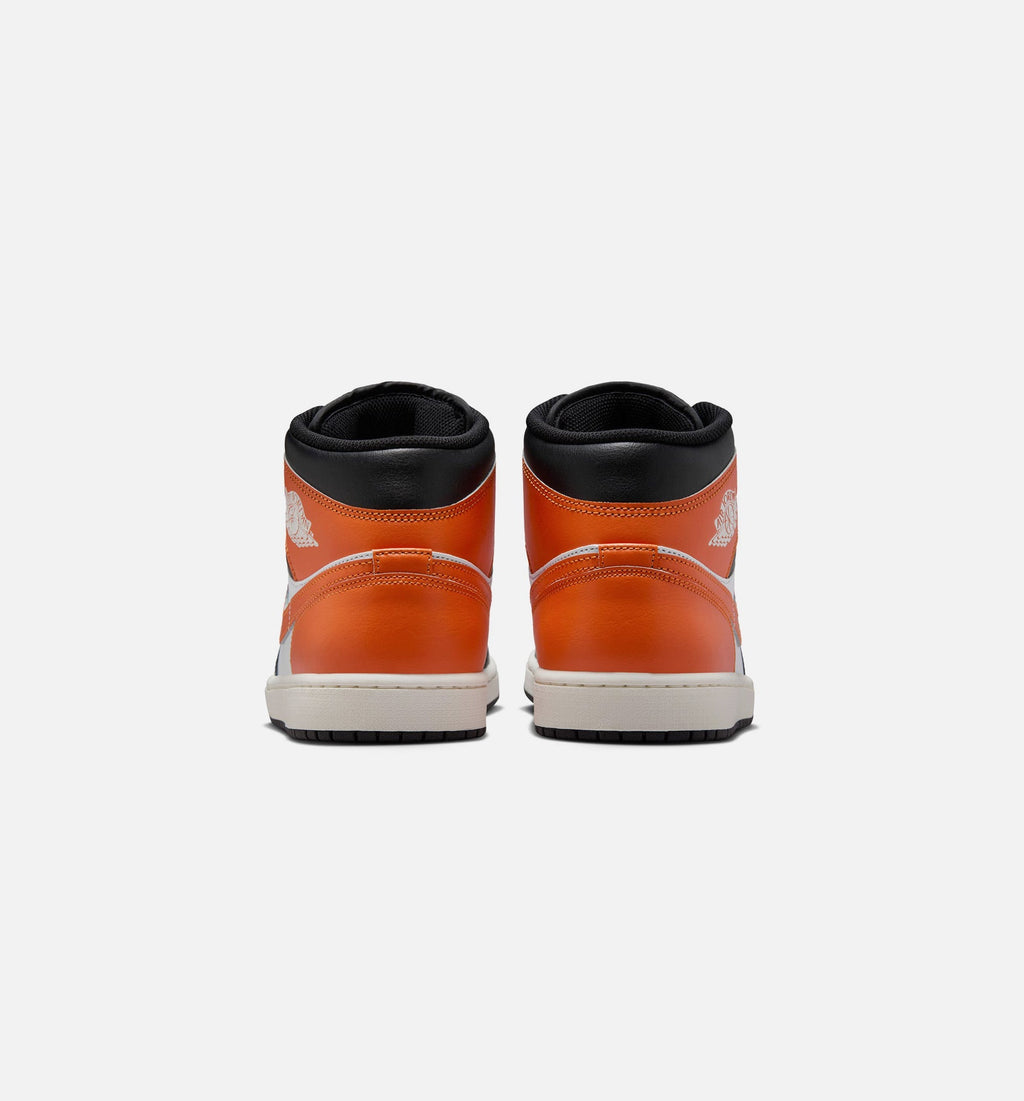 Air Jordan 1 Mid Men's Sneakers | Starfish/White/Sail/Black