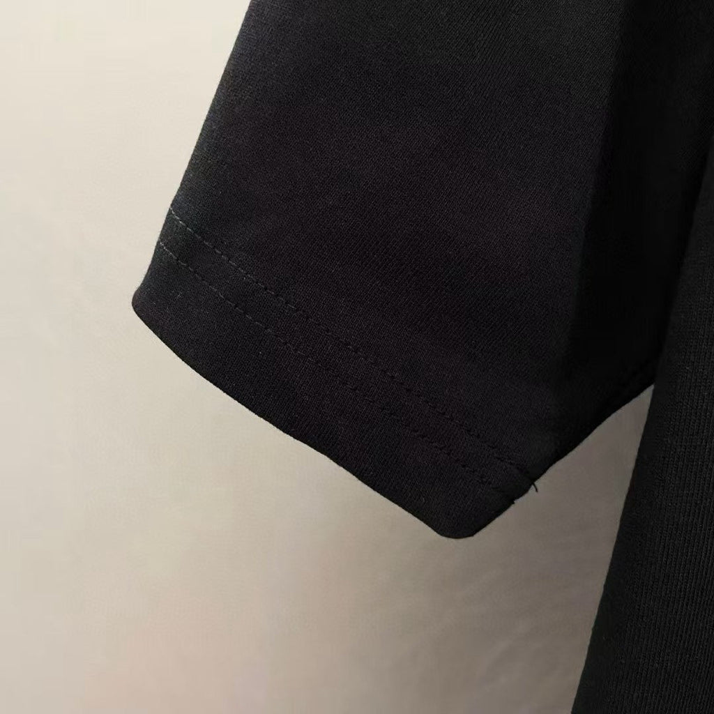 Amiri Decorative Script Chest Graphic Crew‑Neck Short‑Sleeve T‑Shirt