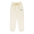 White Script Logo Terry Sweatpants