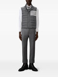 Thom Browne shiny ripstop lightweight down filled 4-Bar vest