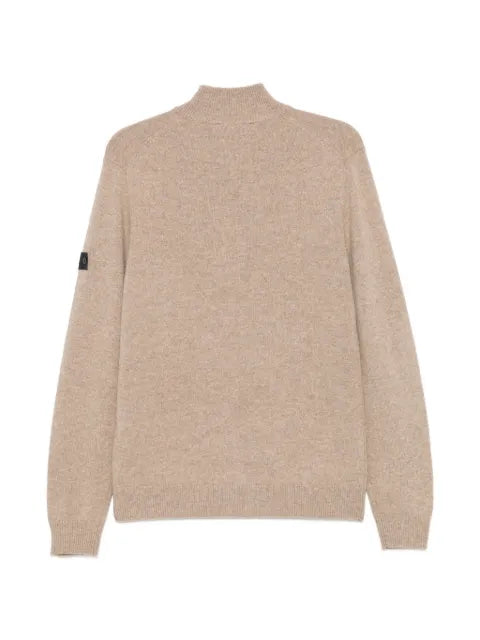 Peuterey Trebe half-zip logo-patch sweater
