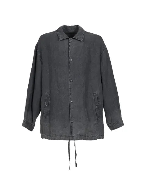 PORTER CLASSIC linen coach shirt jacket