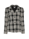 Black Comme Des Garçons check single-breasted blazer