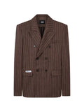 GCDS pinstripe double-breasted blazer