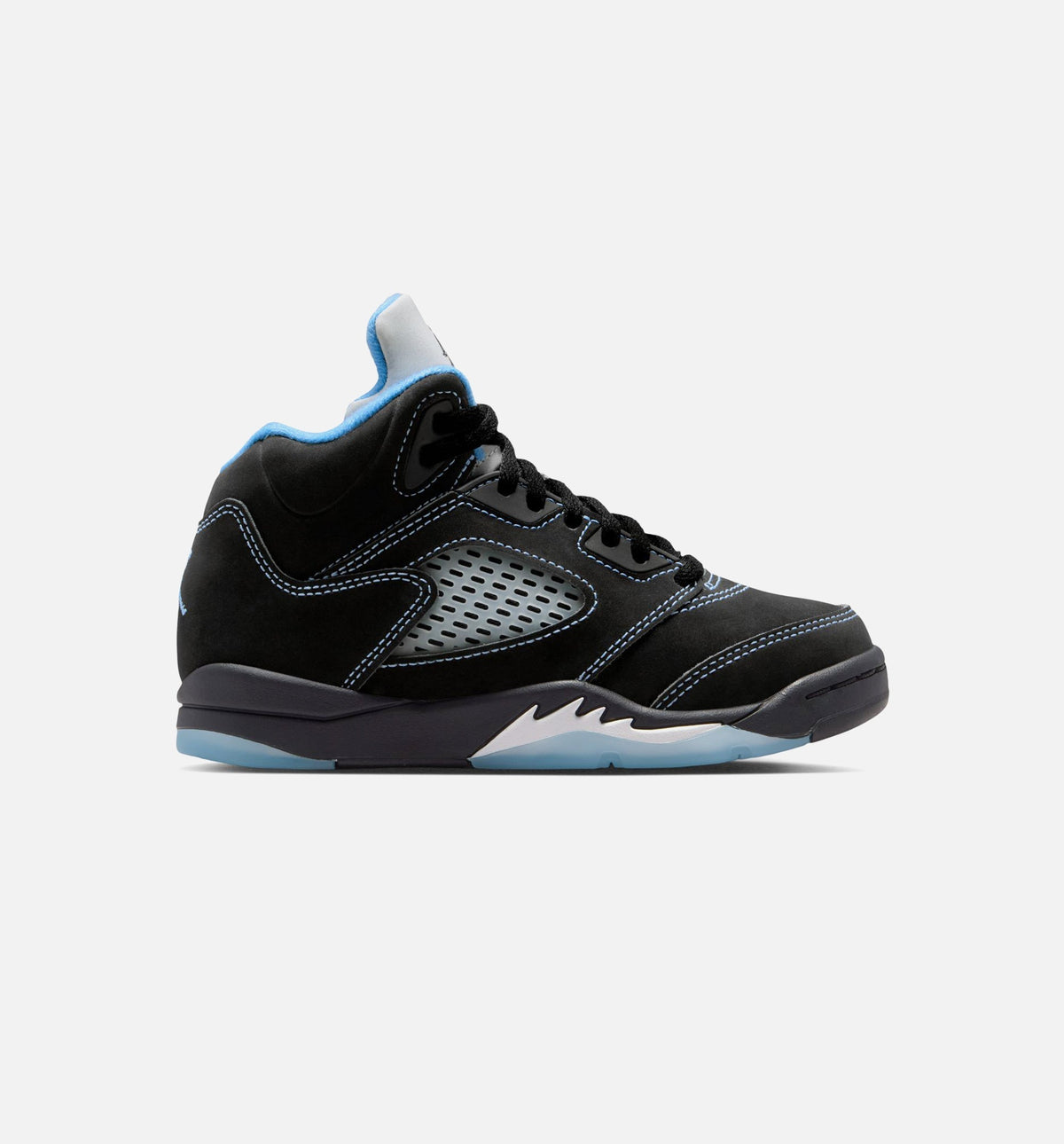 Air Jordan 5 Retro Black Carolina | Preschool Lifestyle Shoe | Black/University Blue/White