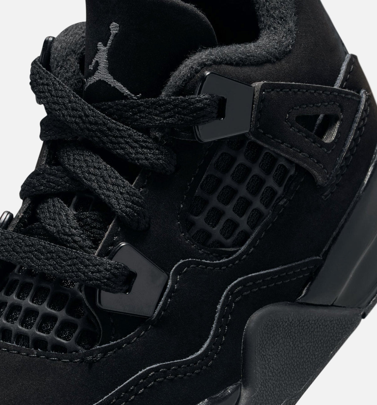 Air Jordan 4 Retro Black Cat Infant/Toddler – Black/Black/Light Graphite