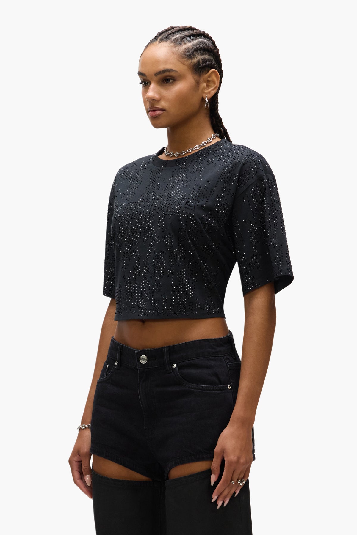 Crystal Camo Cropped Tee
