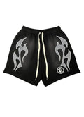 Hellstar Flame Shorts Black/Grey