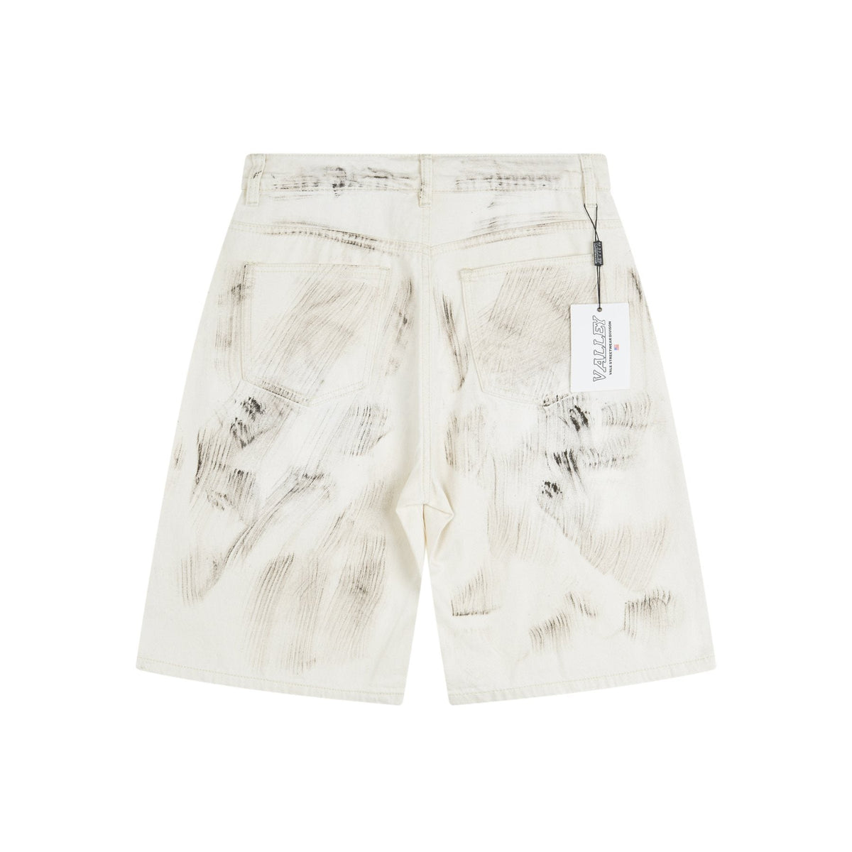 VALLEY Skittles Rhinestone Denim Shorts