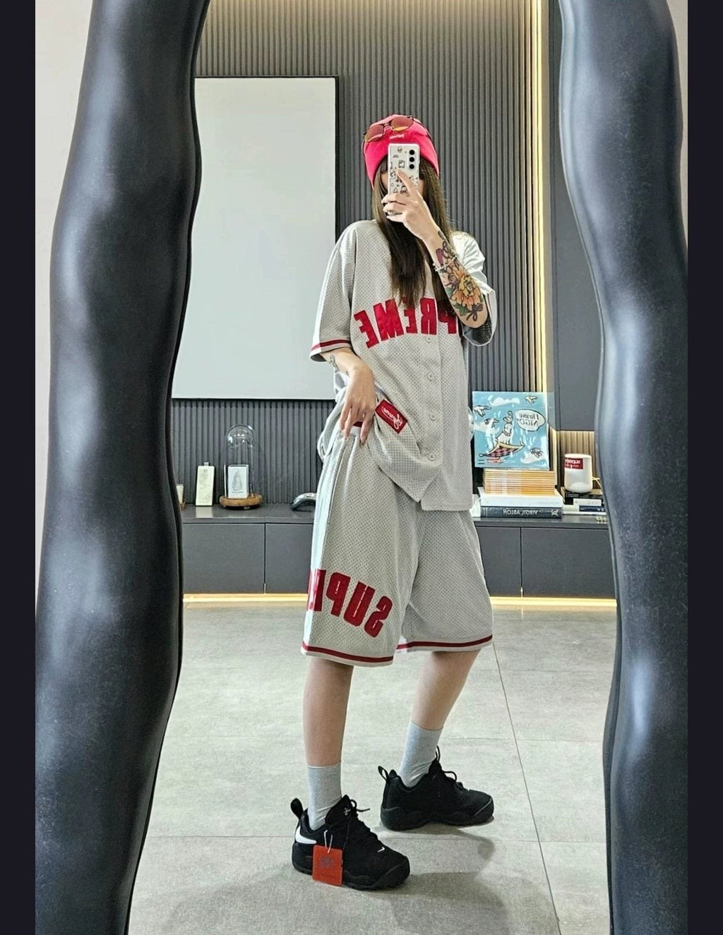 Supreme Mesh Baseball Jersey T-Shirt