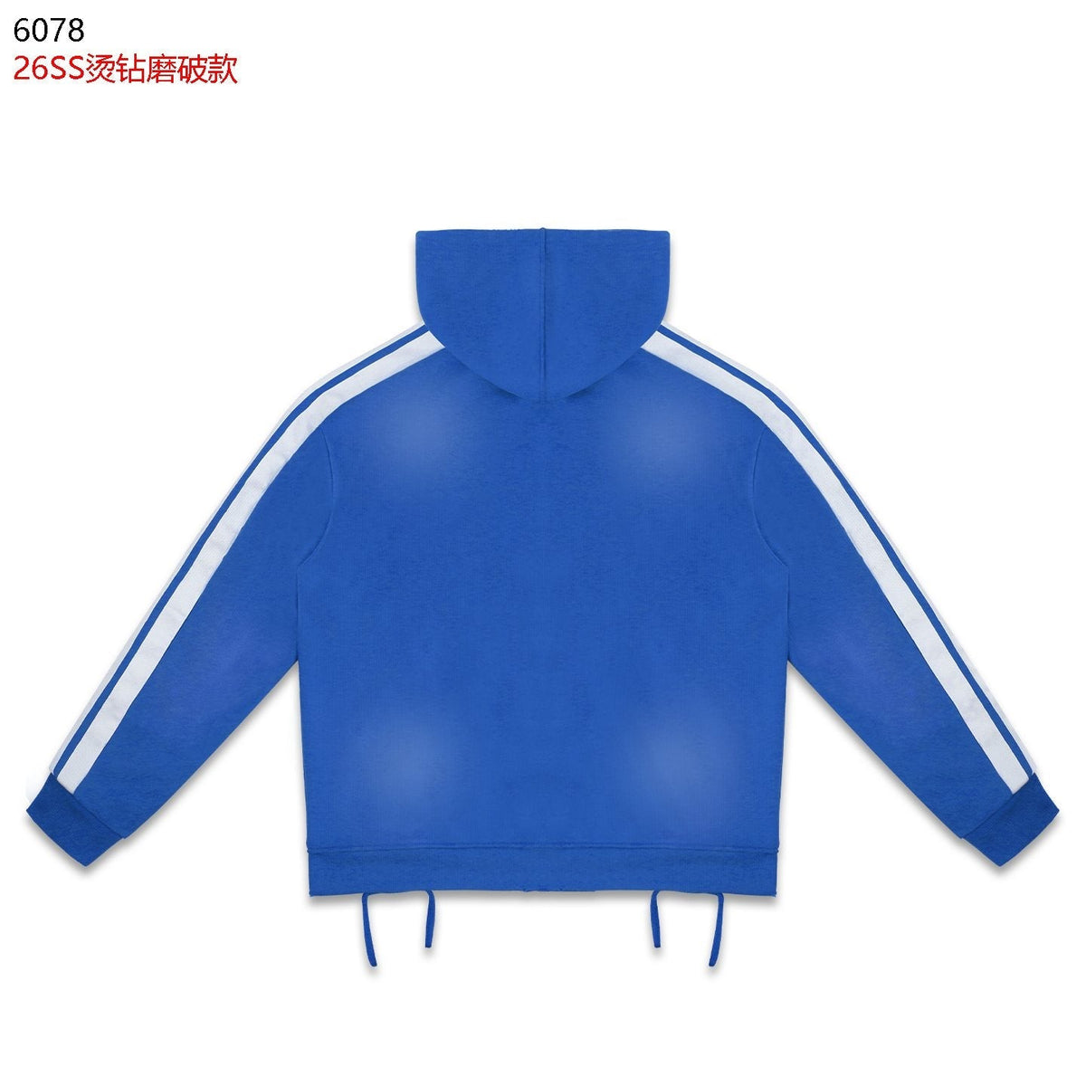 Rough Play Studded Stripe Full-Zip Hoodie