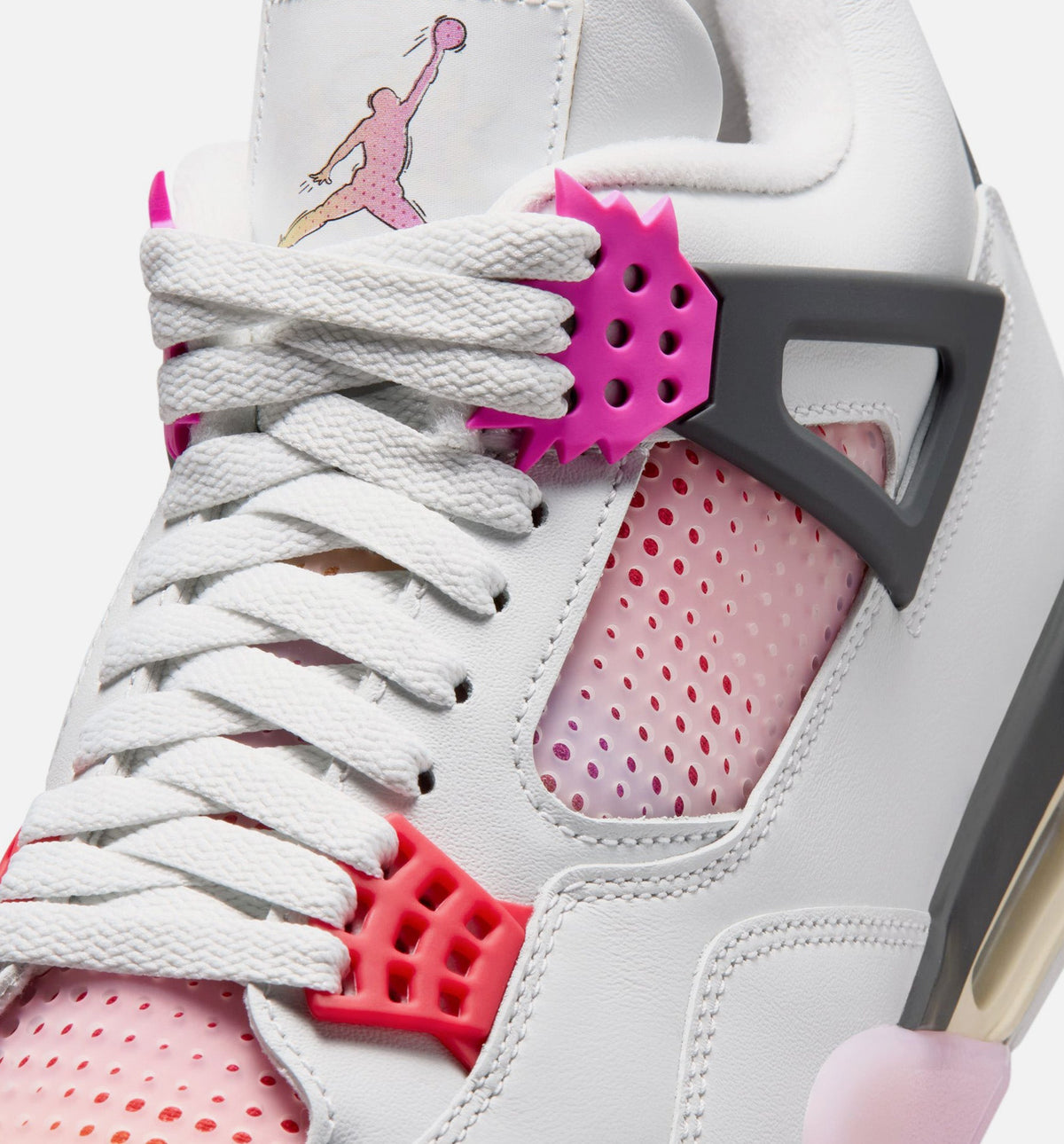 Air Jordan 4 Retro Comic | Men's Lifestyle Shoe | Sail/Fierce Pink/Smoke Grey