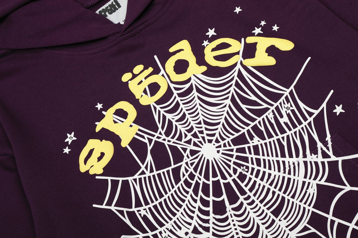 Sp5der Spiderweb Graphic Hoodie & Sweatpants Set