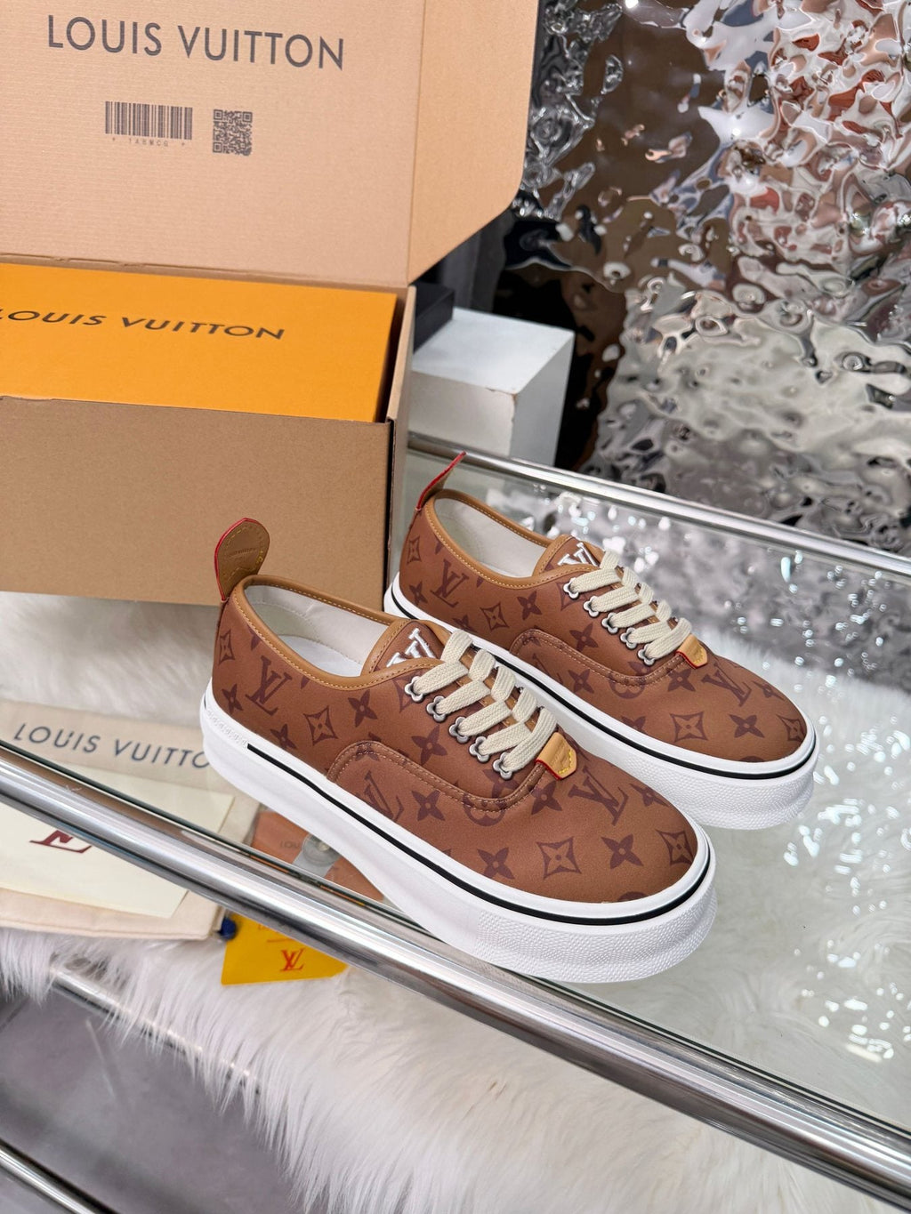 Louis Vuitton Brown Monogram Low-Top Sneakers