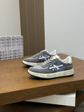 Premiata Suede Mesh Low-Top Sneakers