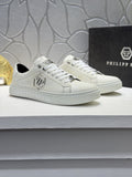 Philipp Plein Textured Logo Low-Top Sneakers