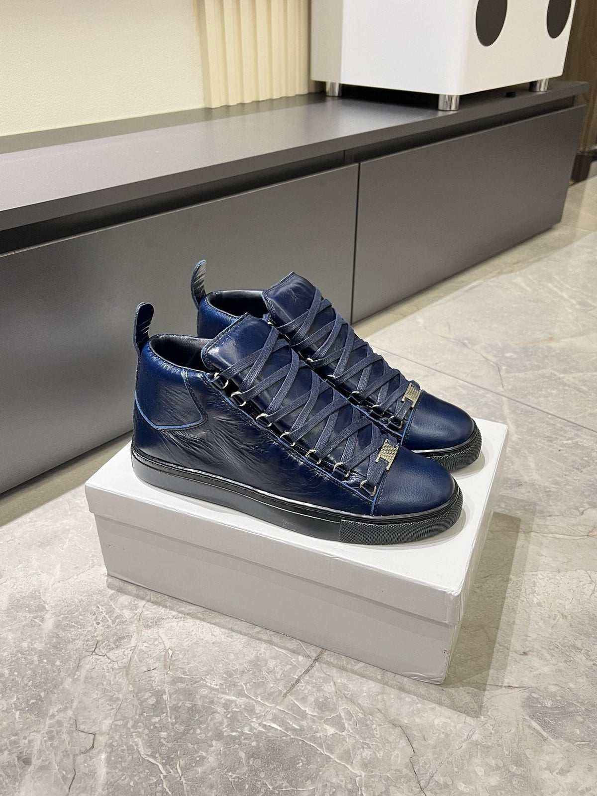 Balenciaga Lace-Up High-Top Sneakers