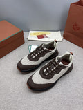 Loro Piana Men's Tennis Walk Low-Top Sneakers - Rubber Sole