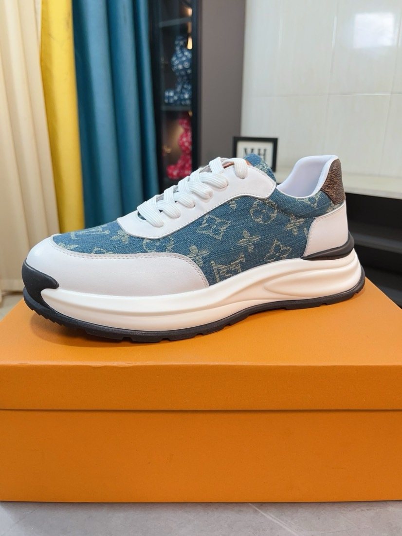 Louis Vuitton Men's Monogram Low-Top Sneakers - Monogram-Pattern Upper
